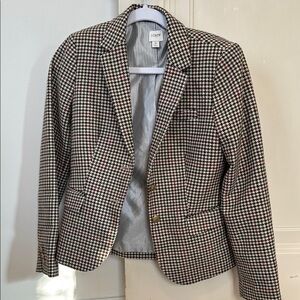 J. Crew Houndstooth Blazer - Black and White